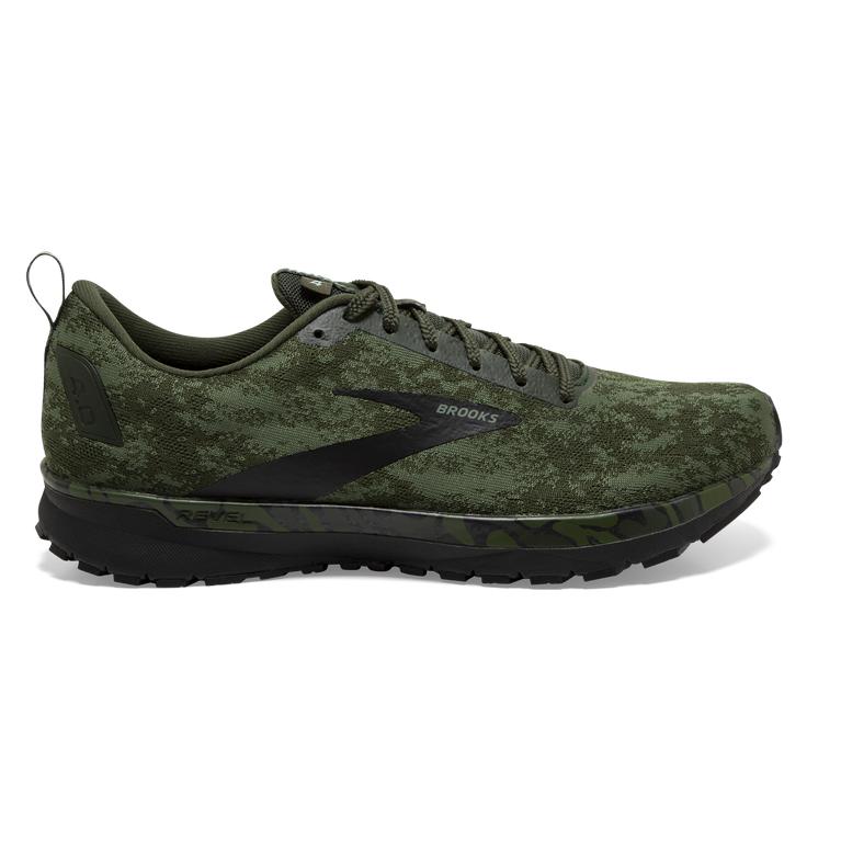Brooks Revel 4 Men's Road Running Shoes - Bronze Green/Black/Green (15943-IDUC)